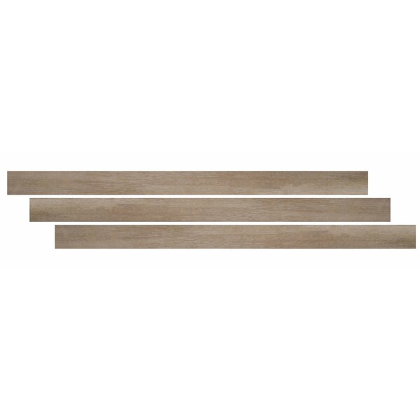 Ackland 0.26 in. T x 94 in. L x 1.77 in. W Refined Oak Luxury Vinyl Flooring Trim End Cap AKVTVREOA-EC - main